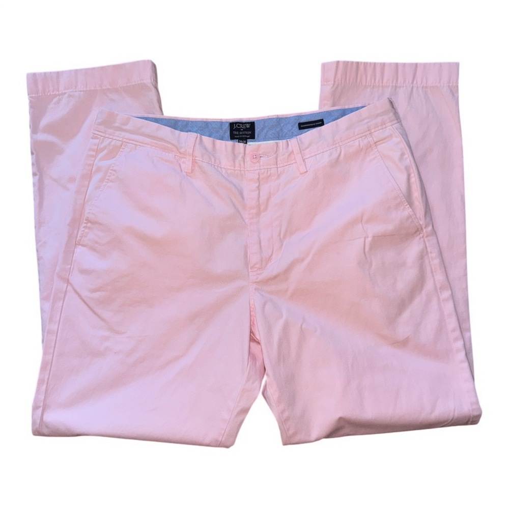 J.CREW THE SUTTON MENS PINK PANTS SIZE 34 X 30